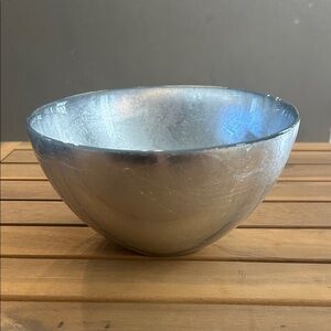 Anthropologie Metallic Silver Reign nut bowl. Out of stock online.